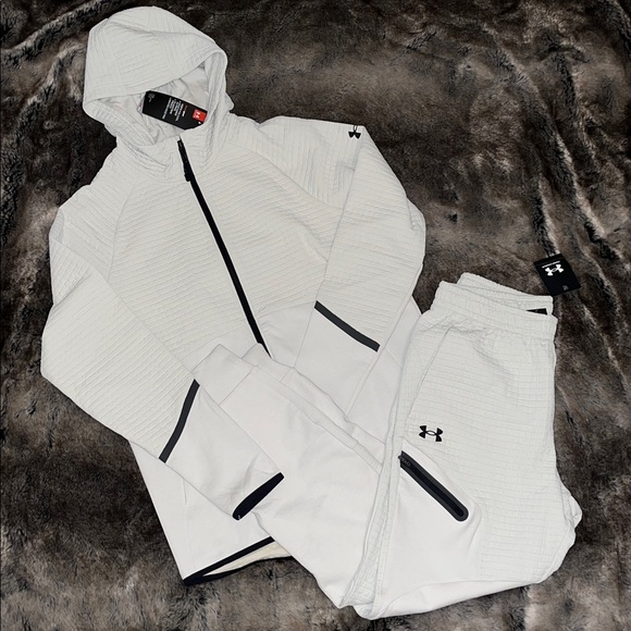 Under Armour Unstoppable Jacket Pants 2 pc grid track suit Mens S$230